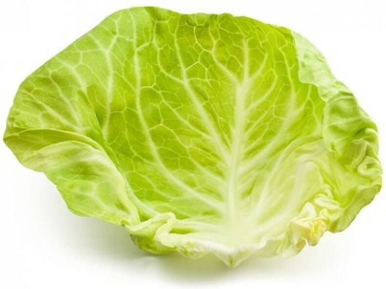 Liść kapusty nałożony na szyję pomoże złagodzić ból spowodowany osteochodrozą.