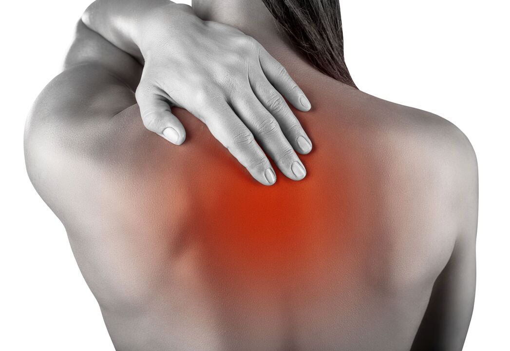 ból pleców z powodu osteochondrozy