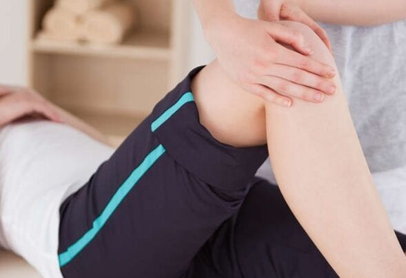 masaż stawu kolanowego w przypadku artrozy